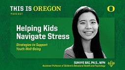 Title page for This Is Oregon podcast with Sunny Bai