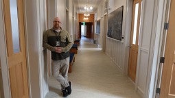 Two mezzanine levels in University Hall were removed to increase hallway ceilings well above their original 7-foot-8-inch height, Allenbaugh said