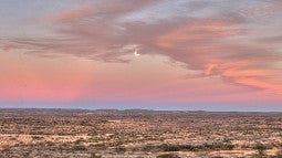 high plains of West Texas at dawn