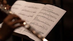 flute and music score