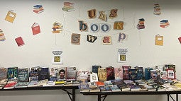 UHS food drive book swap