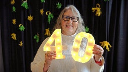 The university’s commitment to work-life balance is one reason Kati Kronholm has stayed with the UO for 40 years