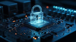 Digital lock on top of computer hard drive