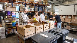Food for Lane County warehouse volunteers