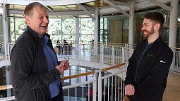 Business professor Ralph Heidl and Information Services’ Lucas Crownover teamed up to launch groundbreaking courses on AI tools for business