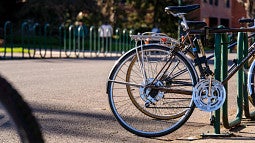bikes on rack