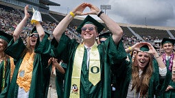 grads at commencement