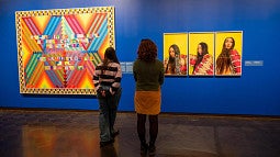 Jeffrey Gibson art at JSMA by Andy Nelson