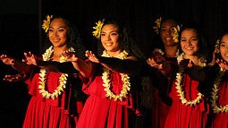 Hawaiian dancers