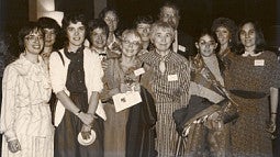 Group portrait of women faculty members who founded CSWS