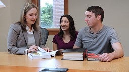 Elizabeth Frost with students