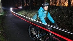 Woman on bike