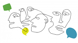 Line drawing of logo