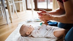 Baby and father