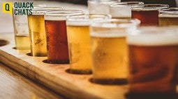 A flight of beers