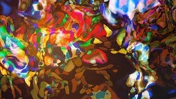 Abstract image with collage of colors