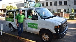 Campus Shuttle van