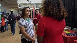 Students at the Career Fair