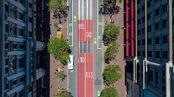 City street from above
