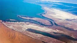 Mouth of the Colorado River at the Gulf of California in March 2017 