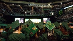 Scene from 2016 commencement ceremony