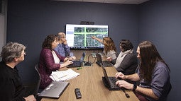 Group working in the DREAM Lab collaboration room.