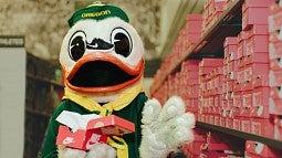 The Duck at a Nike store