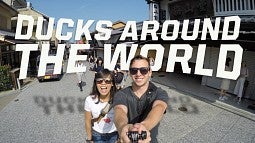 Study abroad students taking a selfie