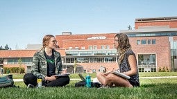 Eating on the EMU lawn