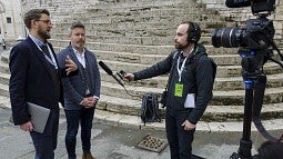 A television interview