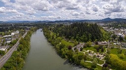 The Willamette River near Skinner Butte
