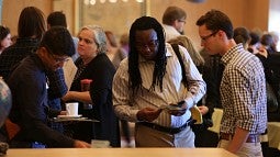 Faculty at an orientation session in 2015