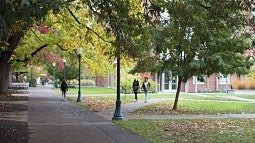 Fall campus scene