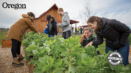 Class at the community farm