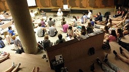 Students at Foreign Language and International Studies Day at the UO