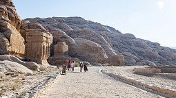 Students visiting Jordan
