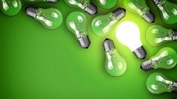 Green light bulbs