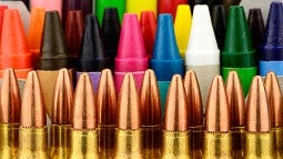 Bullets and crayons