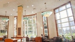 Study area in the Knight Library