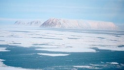 Melting sea ice in Alaska (Photo: Meghan Sigvanna Topkok)