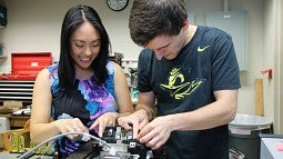 Kimberly Belmes (left) and Kyle Klosterman