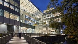 The first building on the new Knight Campus