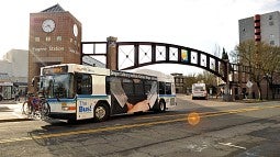 LTD bus at Downtown Station