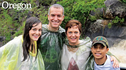 Tim Clevenger with his daughter, Delaney; wife, Lisa; son, Carson. Photograph courtesy Tim Clevenger