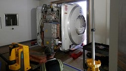 Moving the MRI into place