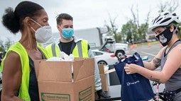 Food bank workers