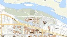 Map of north campus