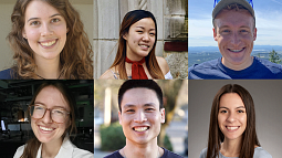 Photos of six students