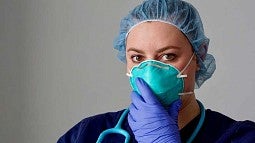 Nurse in surgical mask