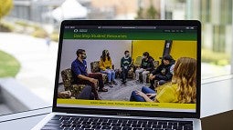 Laptop open to One Stop website
